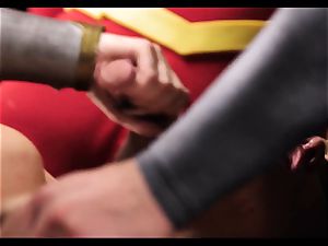 Justice League hard-core part 5 - Hero hookup with Romi Rain